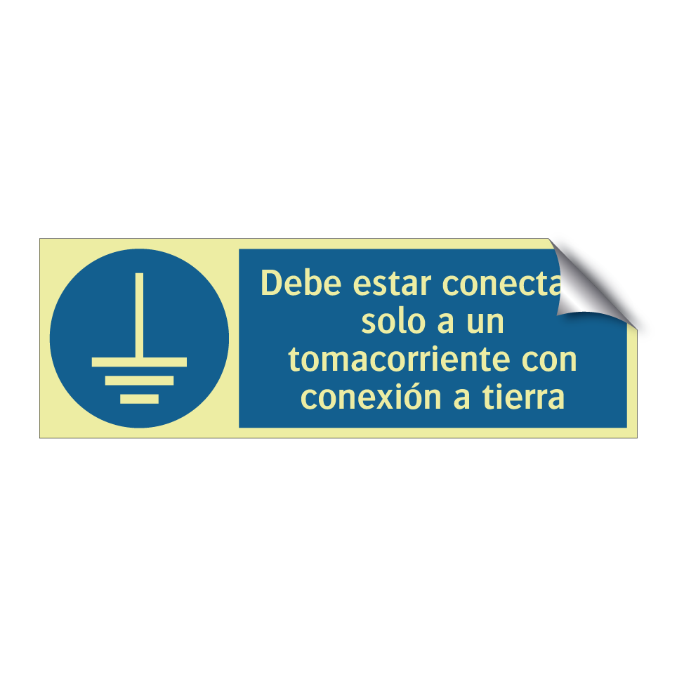 Debe estar conectado solo a un tomacorriente con conexión a tierra