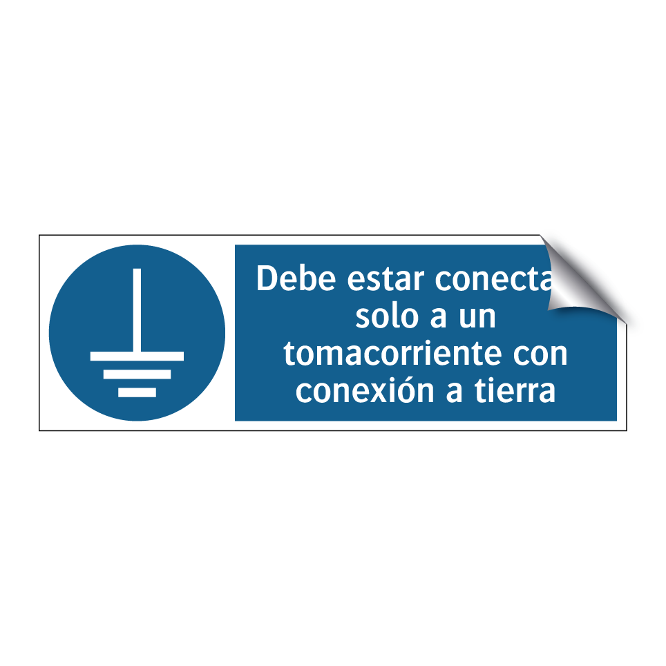 Debe estar conectado solo a un tomacorriente con conexión a tierra
