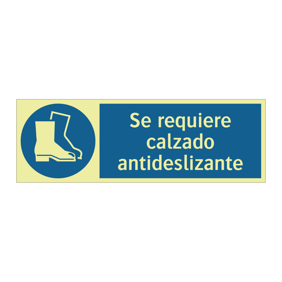 Se requiere calzado antideslizante