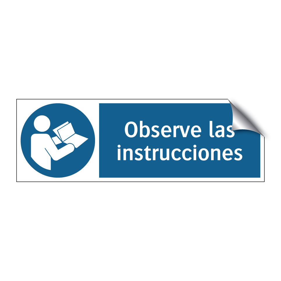 Observe las instrucciones