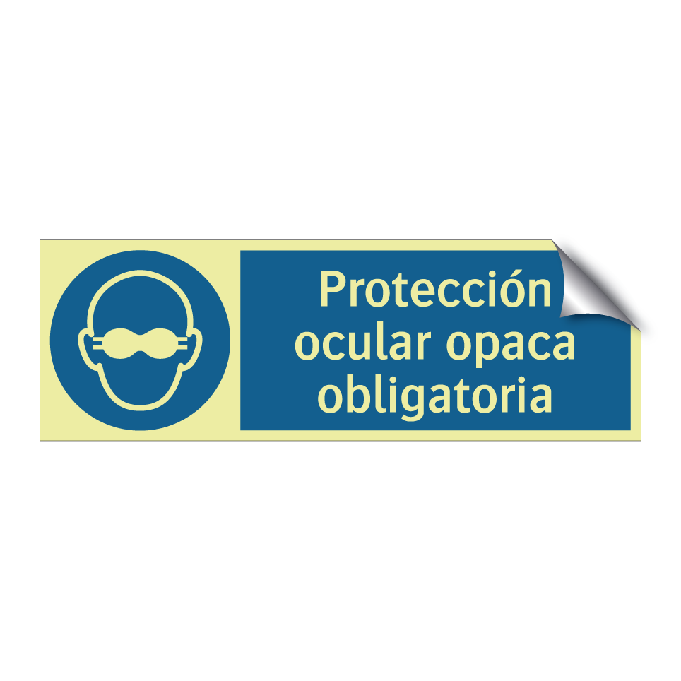 Protección ocular opaca obligatoria