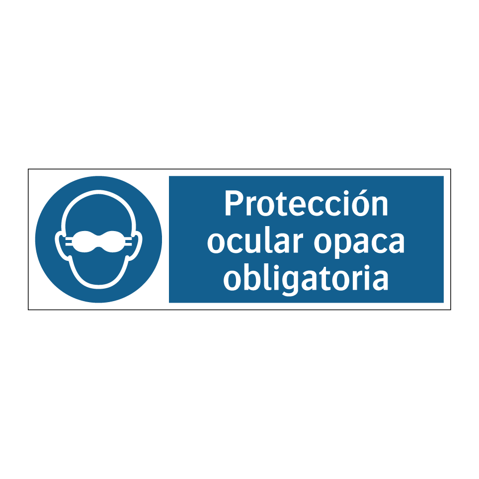 Protección ocular opaca obligatoria