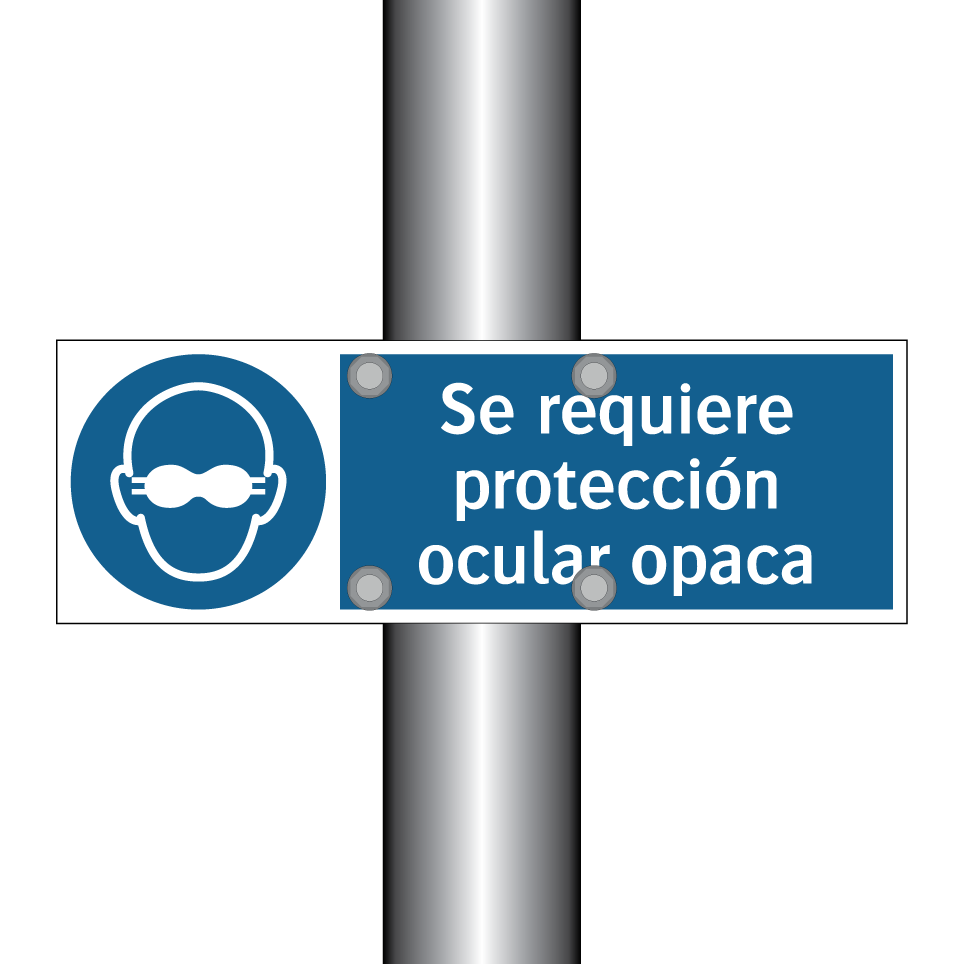 Se requiere protección ocular opaca