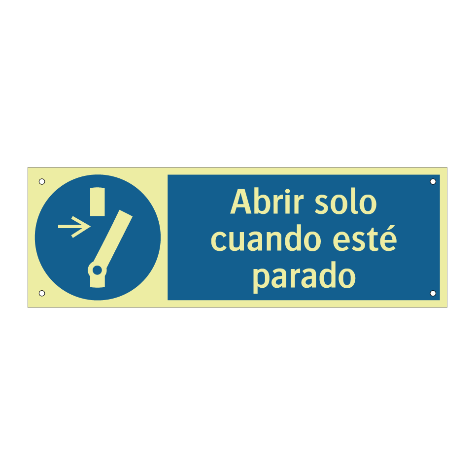 Abrir solo cuando esté parado