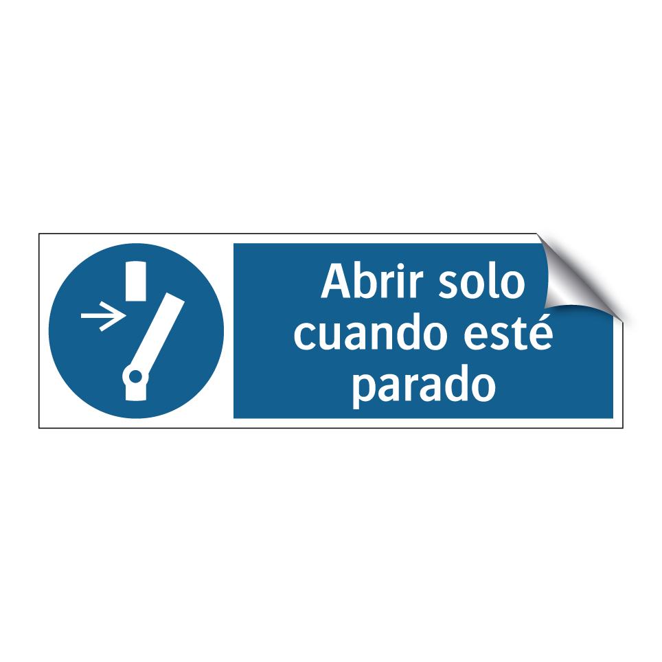 Abrir solo cuando esté parado