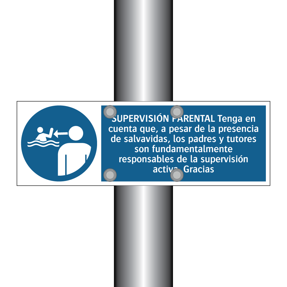 SUPERVISIÓN PARENTAL Tenga en cuenta que, a pesar de la presencia de salvavidas, los padres y tutores son fundamentalmente responsables de la supervisión activa. Gracias