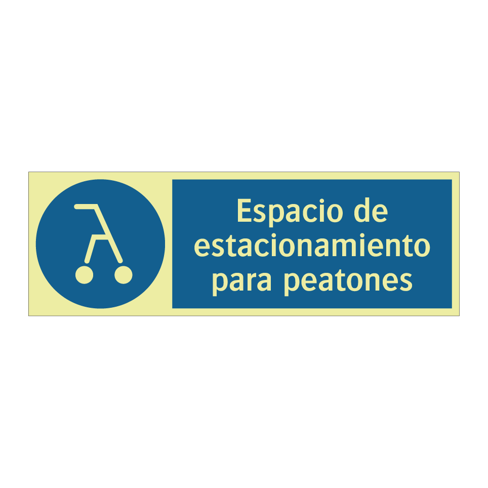 Espacio de estacionamiento para peatones