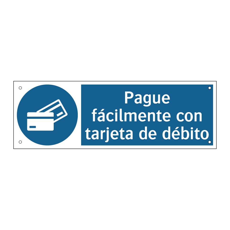 Pague fácilmente con tarjeta de débito