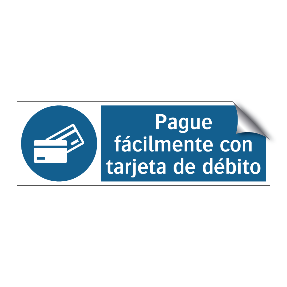 Pague fácilmente con tarjeta de débito