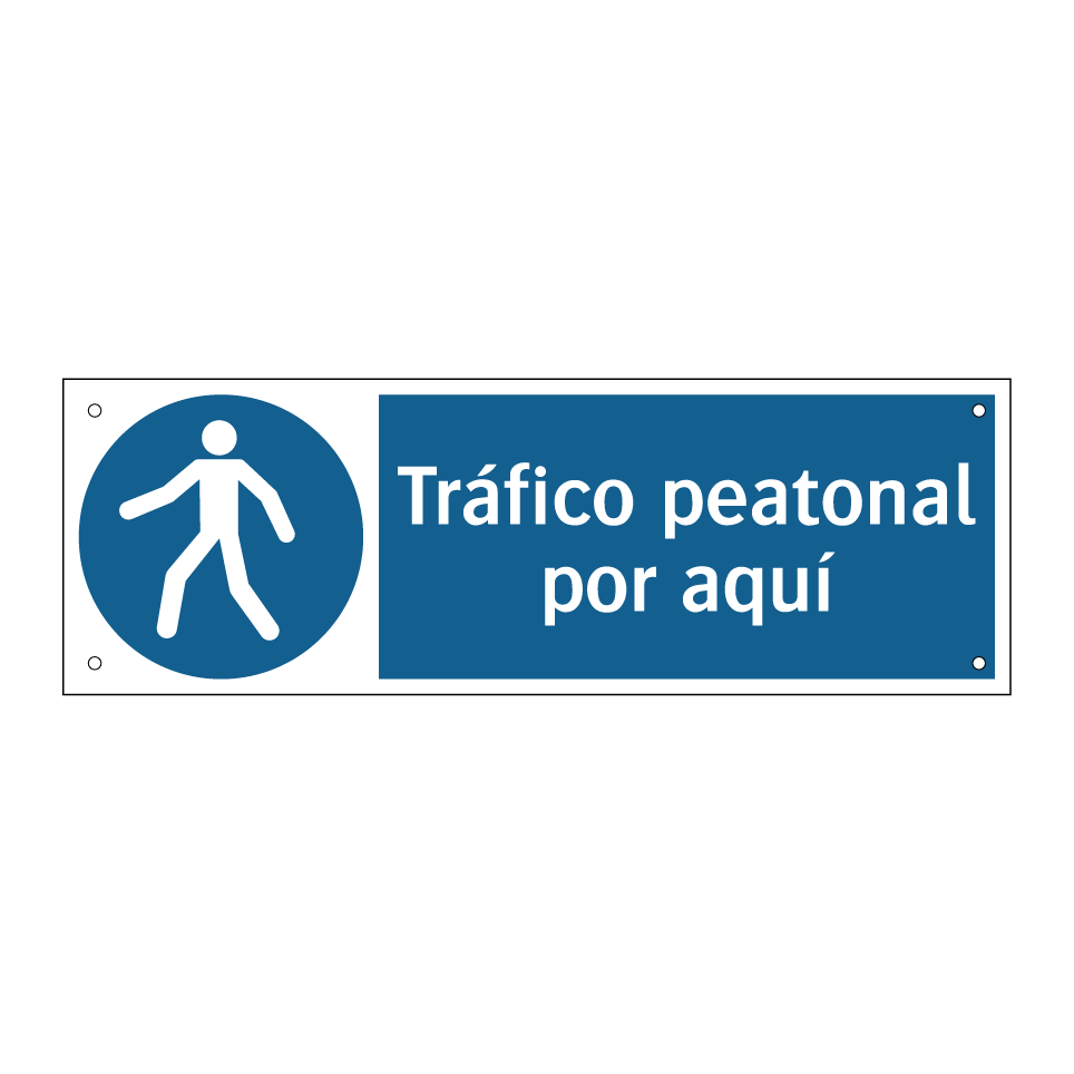 Tráfico peatonal por aquí
