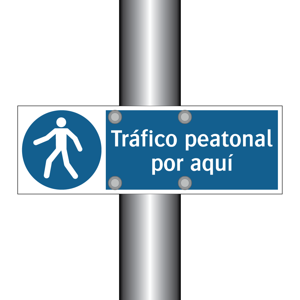 Tráfico peatonal por aquí