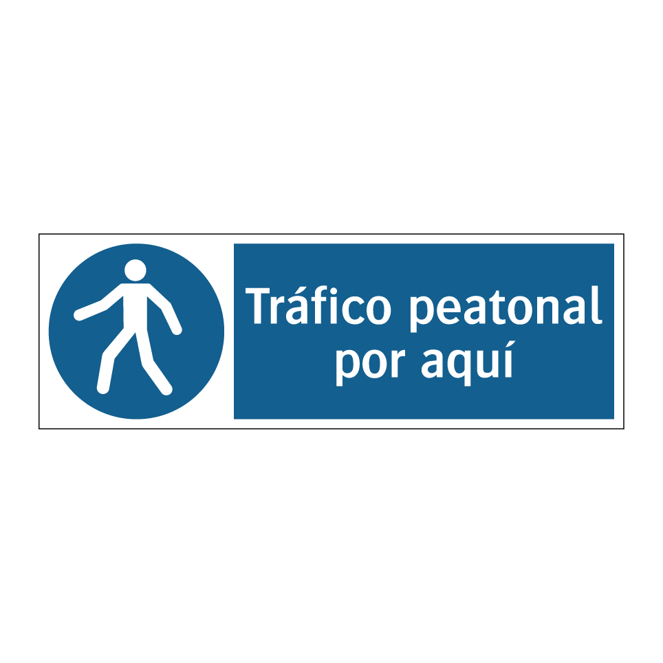 Tráfico peatonal por aquí
