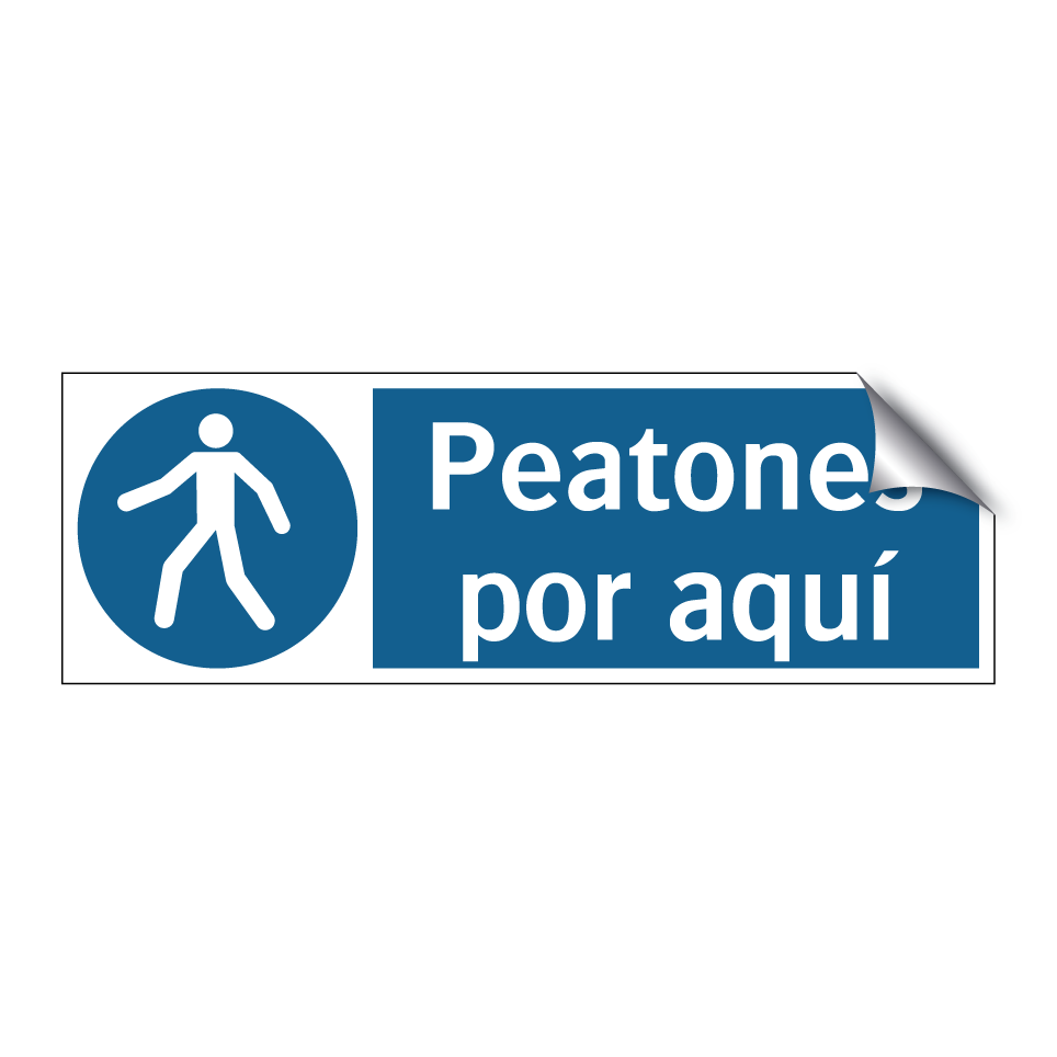 Peatones por aquí