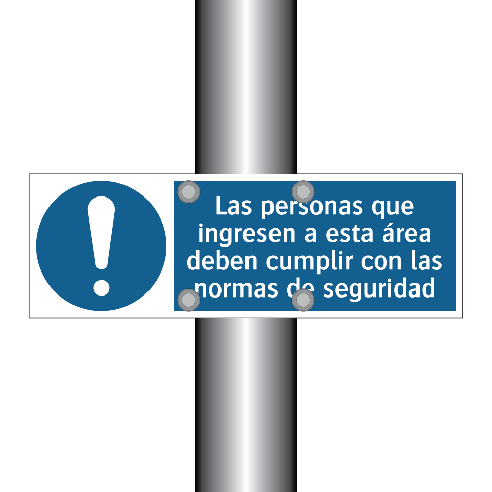 Las personas que ingresen a esta área deben cumplir con las normas de seguridad