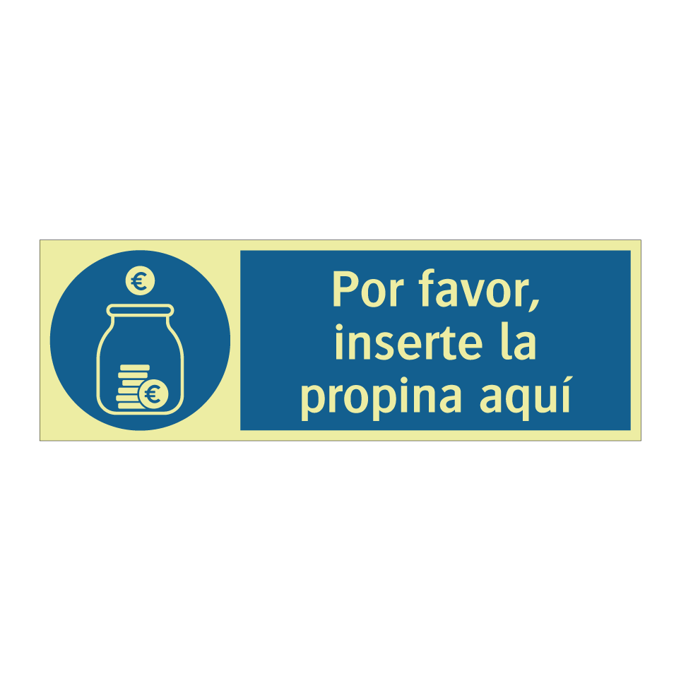 Por favor, inserte la propina aquí