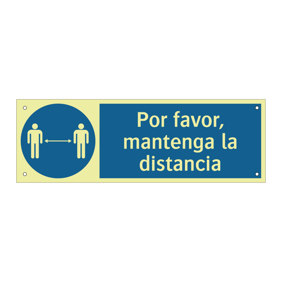 Por favor, mantenga la distancia
