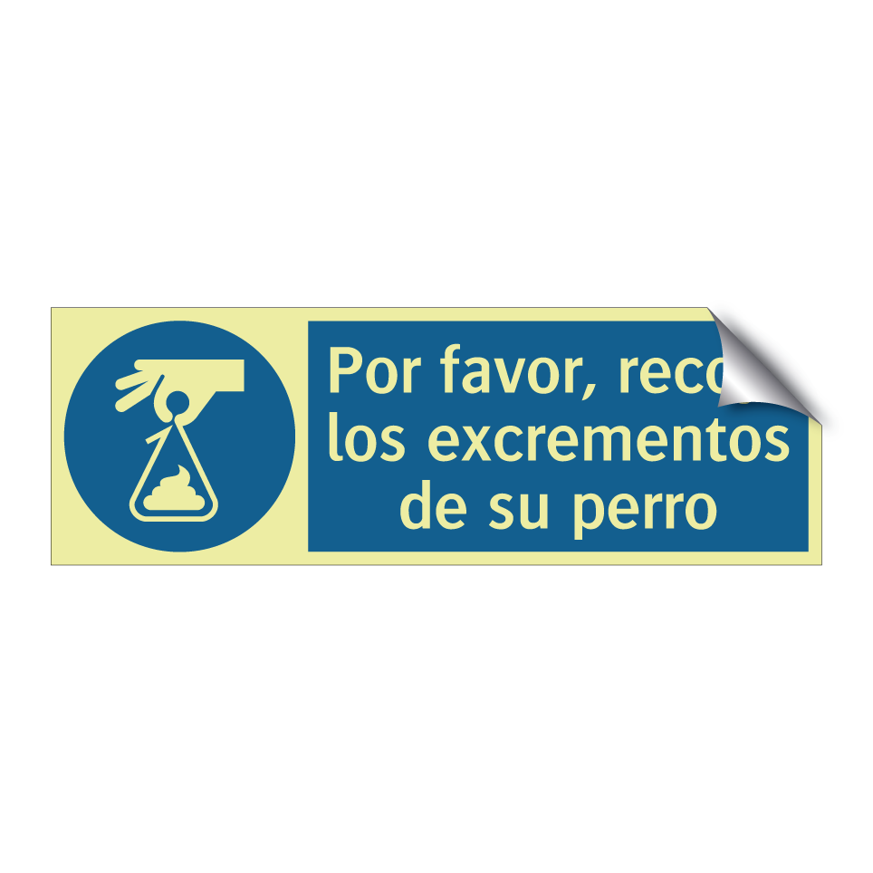 Por favor, recoja los excrementos de su perro