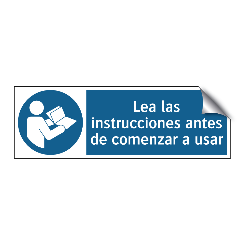 Lea las instrucciones antes de comenzar a usar