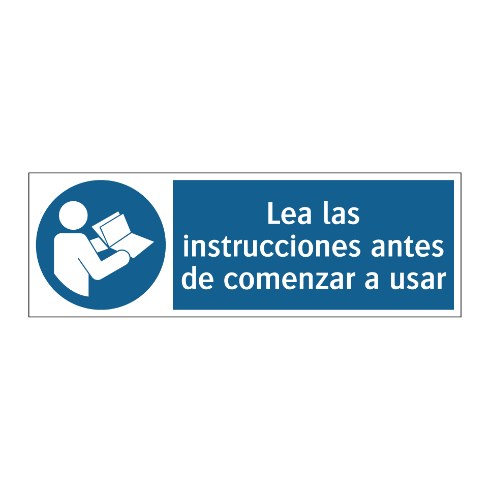 Lea las instrucciones antes de comenzar a usar