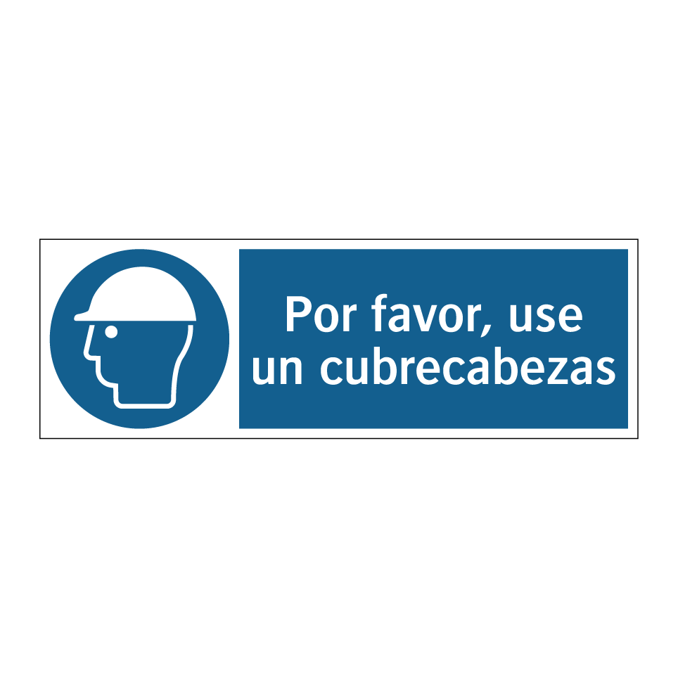 Por favor, use un cubrecabezas