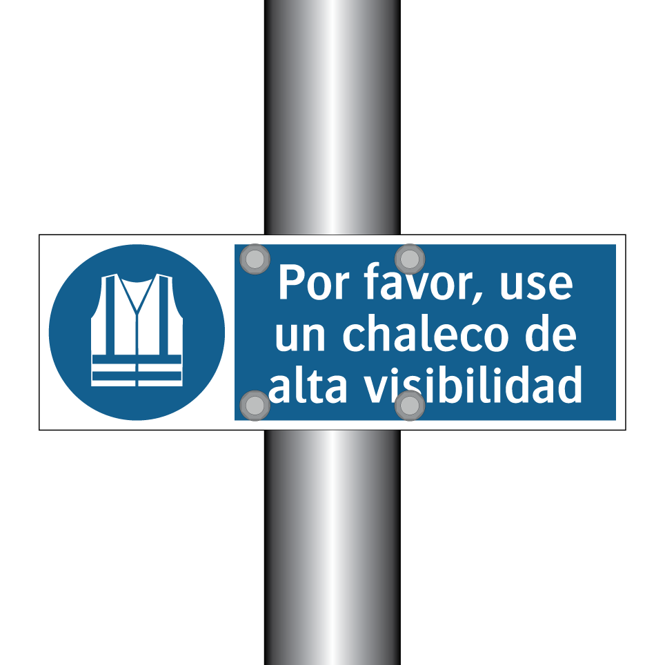 Por favor, use un chaleco de alta visibilidad