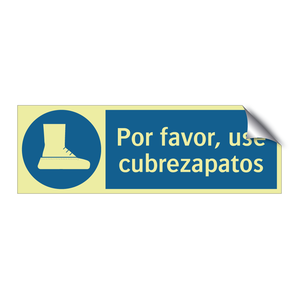 Por favor, use cubrezapatos