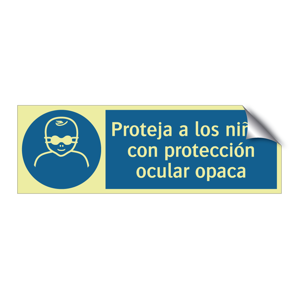 Proteja a los niños con protección ocular opaca