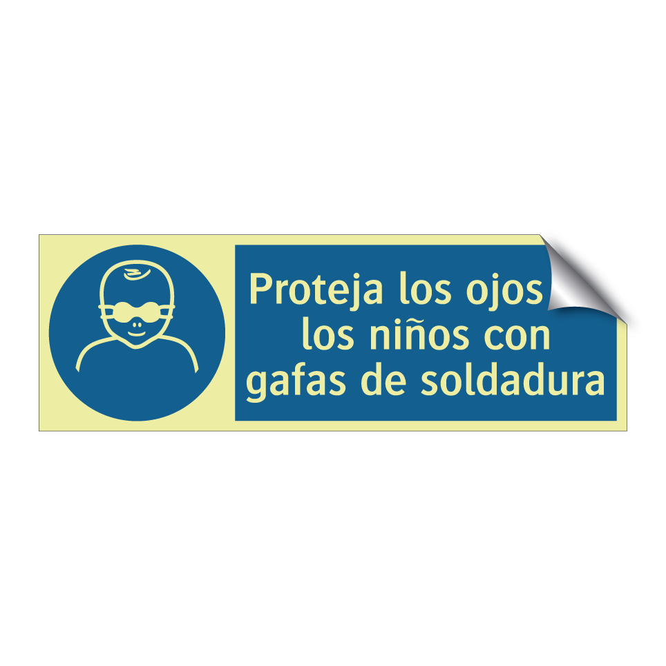 Proteja los ojos de los niños con gafas de soldadura