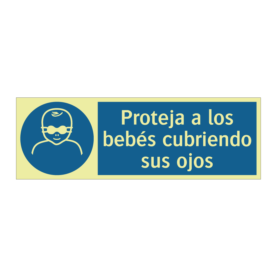 Proteja a los bebés cubriendo sus ojos