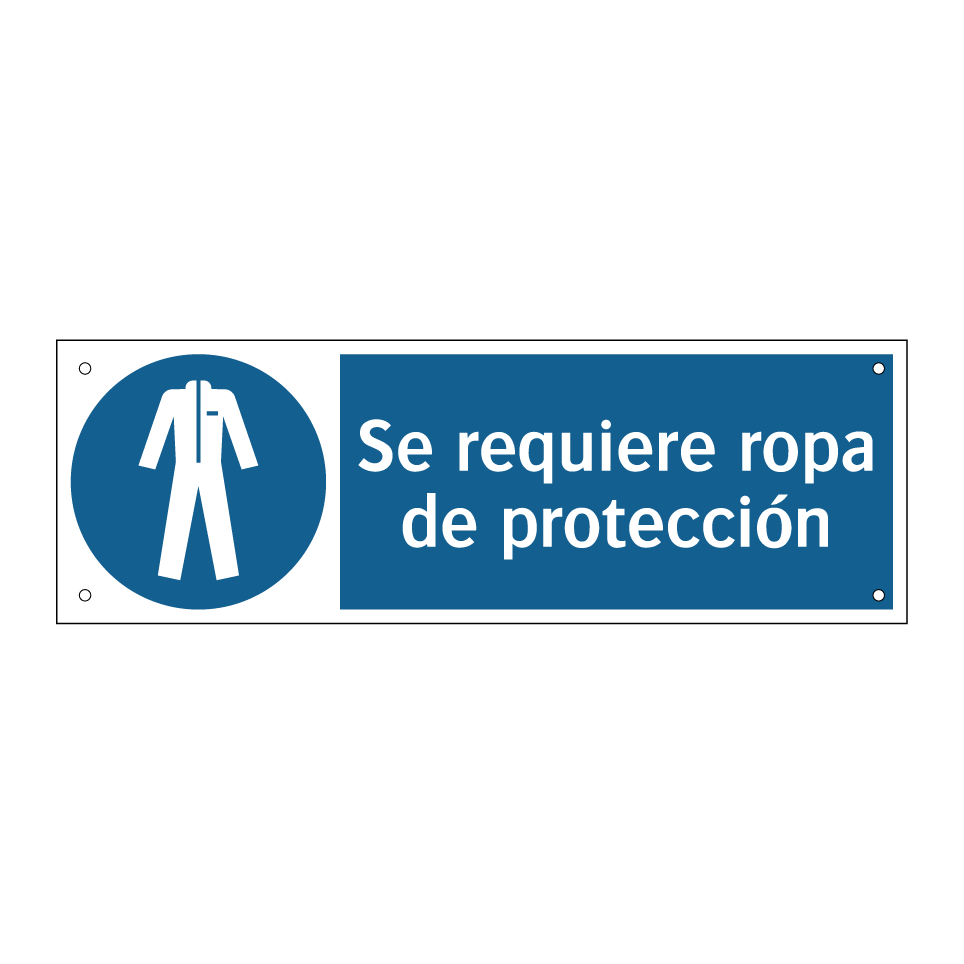 Se requiere ropa de protección