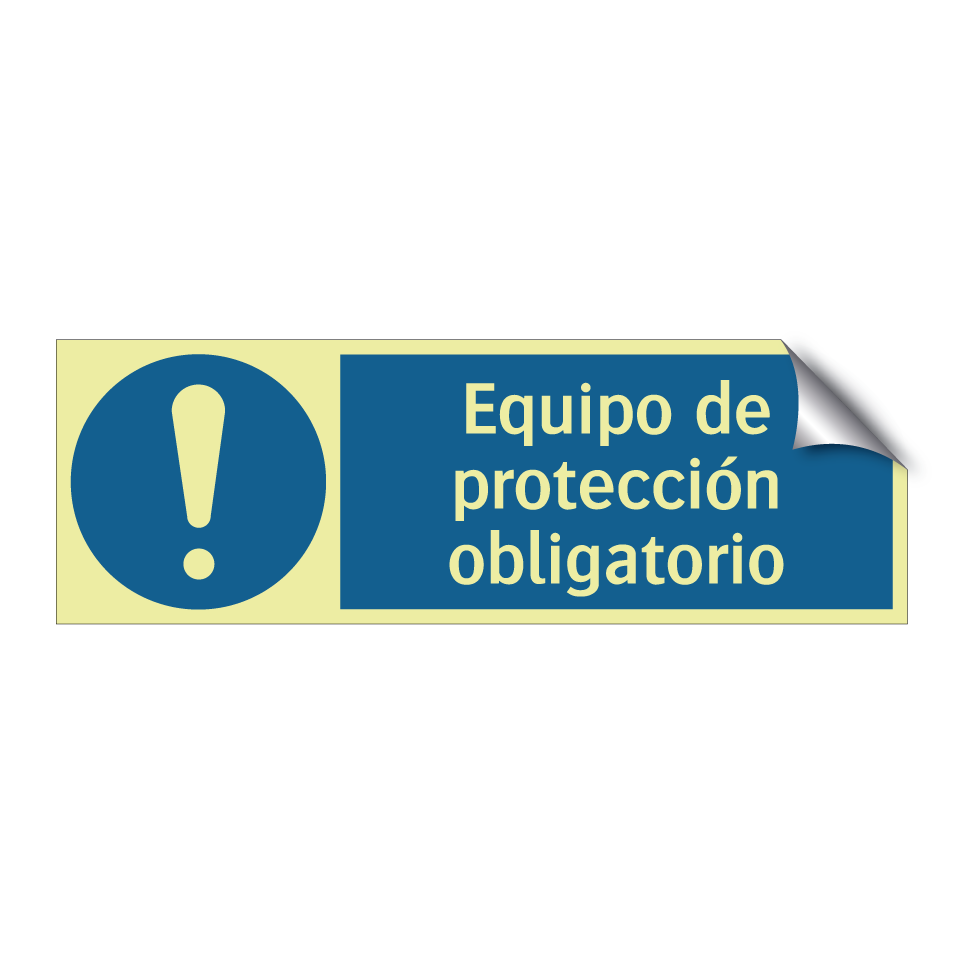 Equipo de protección obligatorio