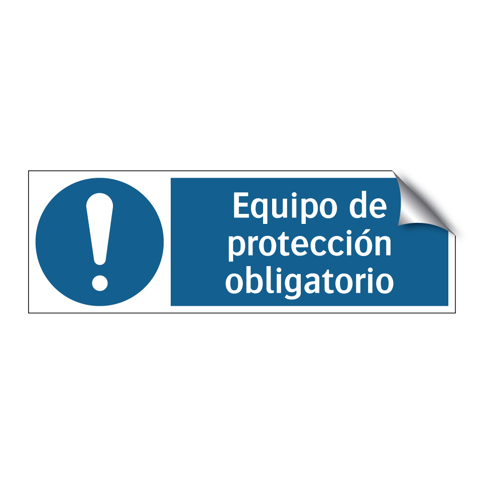 Equipo de protección obligatorio