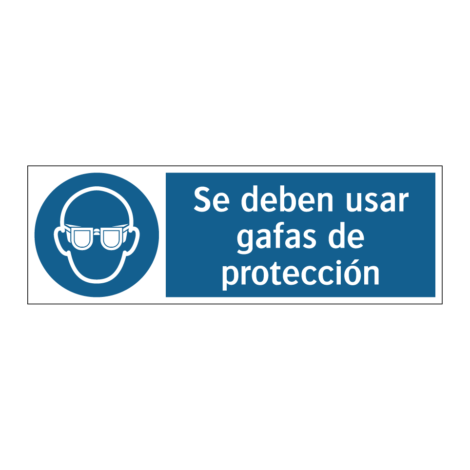 Se deben usar gafas de protección
