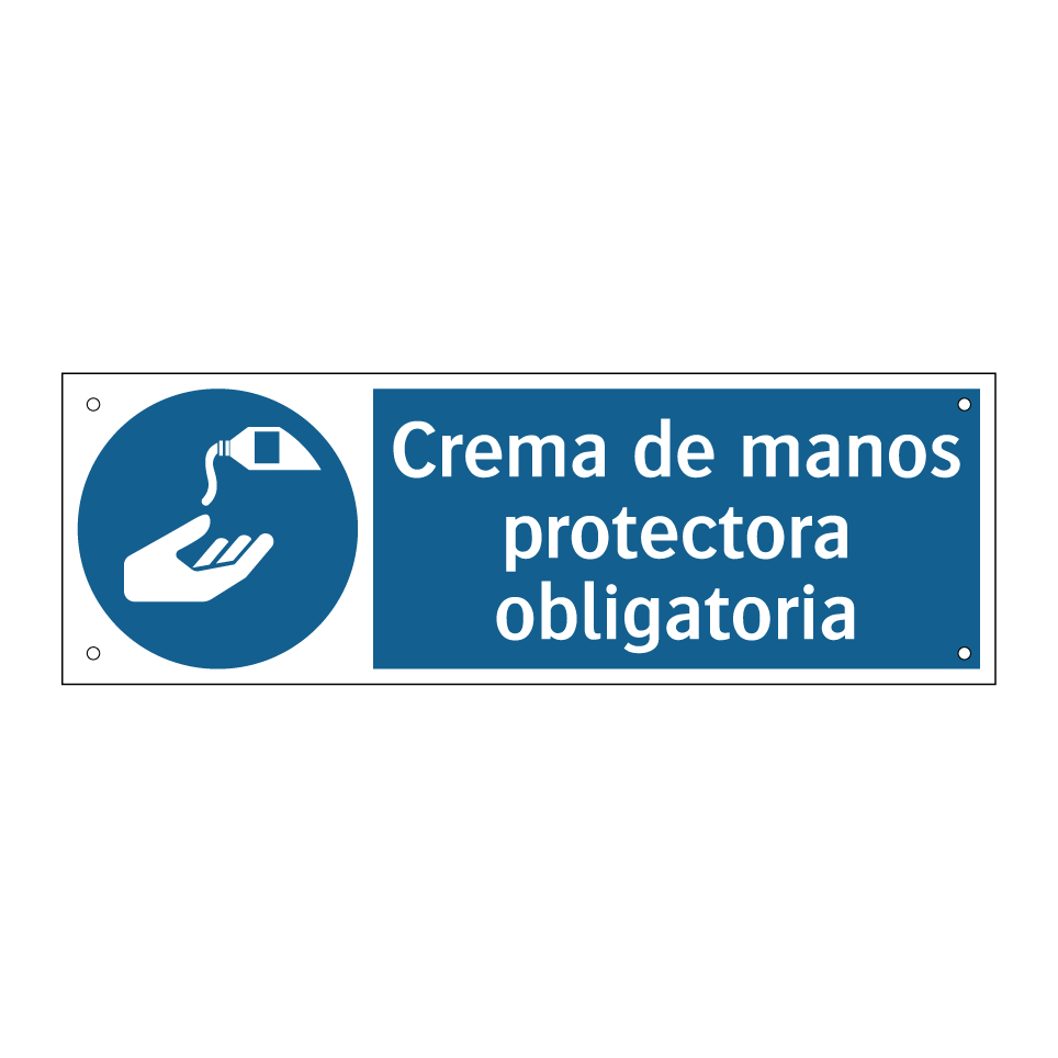 Crema de manos protectora obligatoria