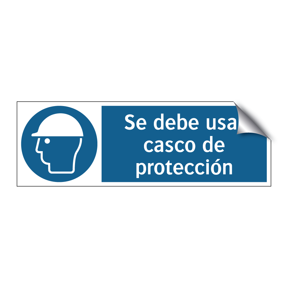 Se debe usar casco de protección