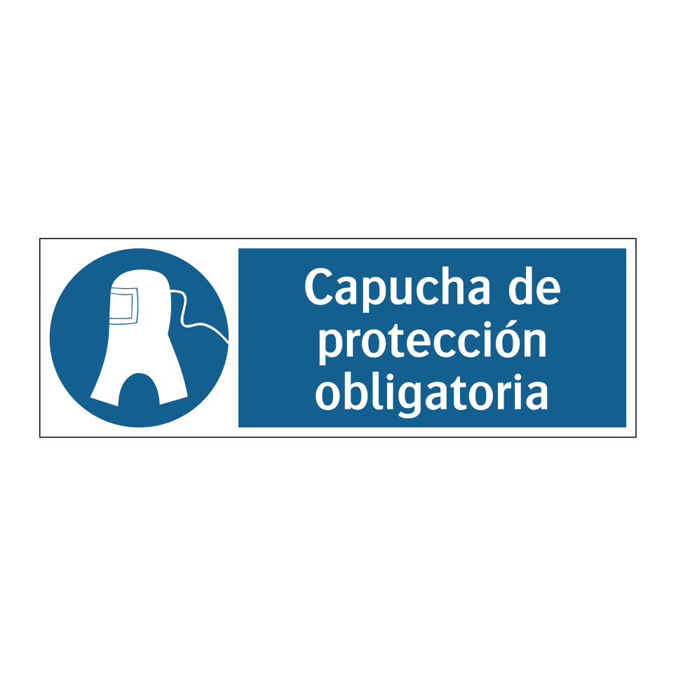 Capucha de protección obligatoria