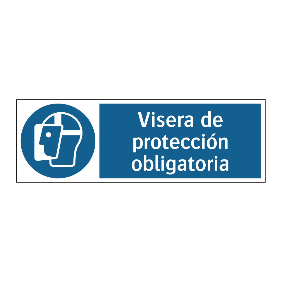 Visera de protección obligatoria