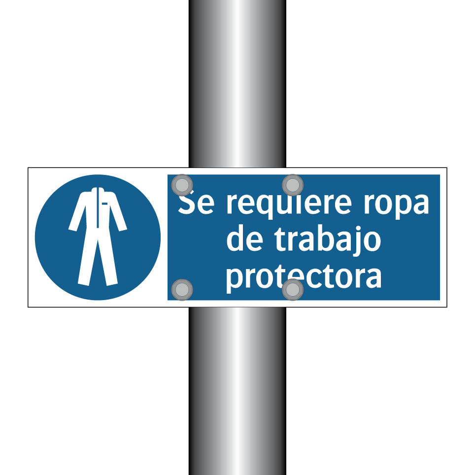 Se requiere ropa de trabajo protectora