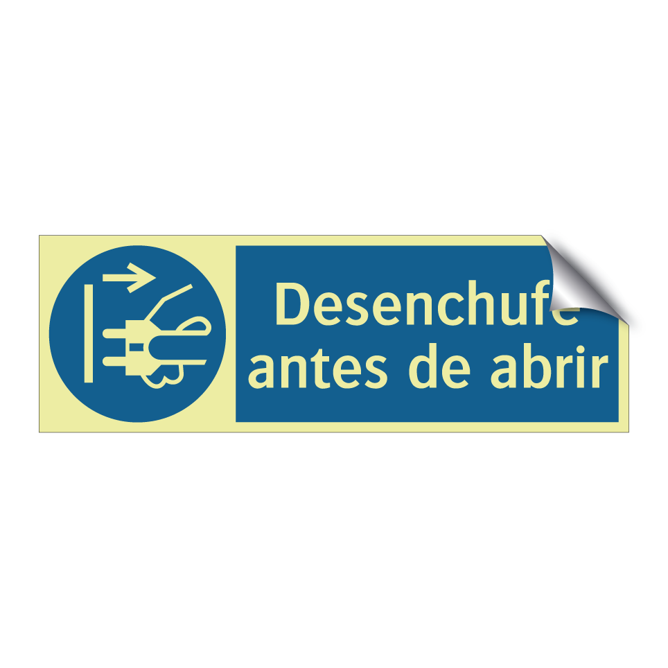 Desenchufe antes de abrir