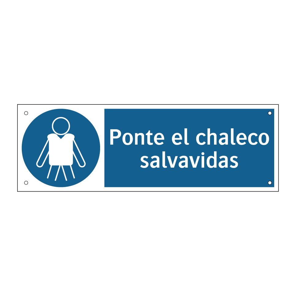 Ponte el chaleco salvavidas