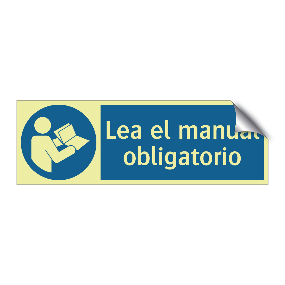 Lea el manual obligatorio