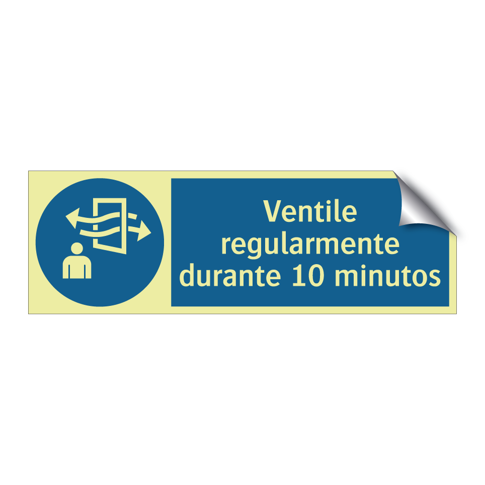 Ventile regularmente durante 10 minutos