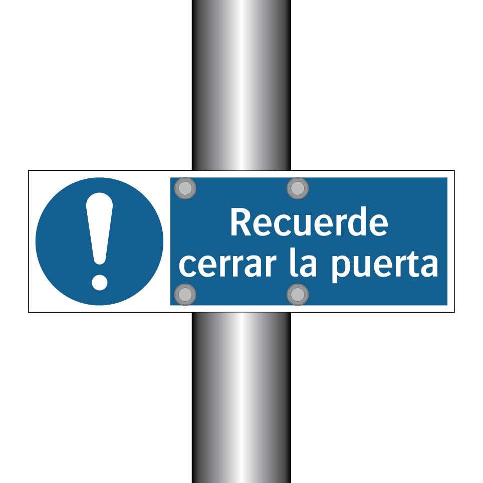 Recuerde cerrar la puerta
