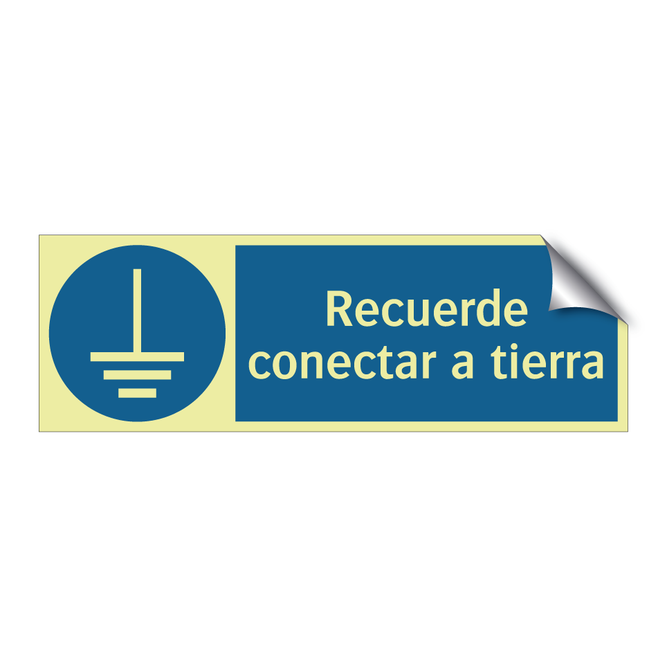 Recuerde conectar a tierra