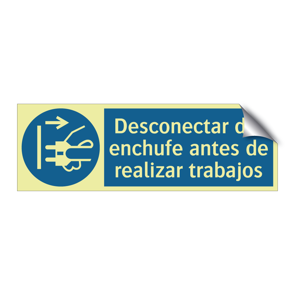 Desconectar del enchufe antes de realizar trabajos