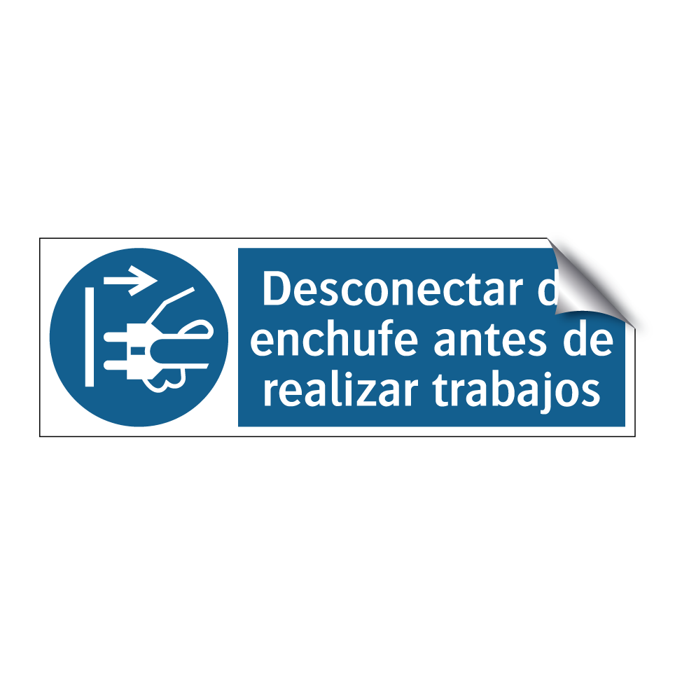 Desconectar del enchufe antes de realizar trabajos