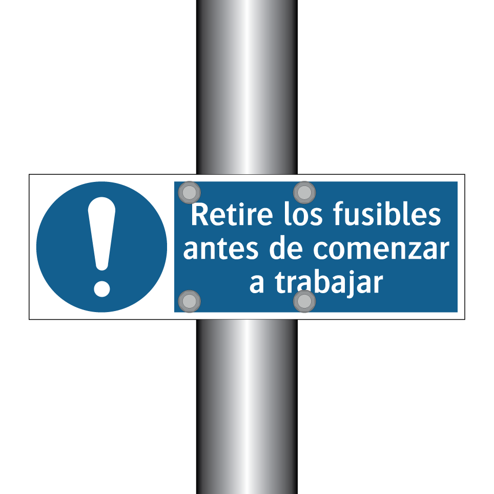 Retire los fusibles antes de comenzar a trabajar