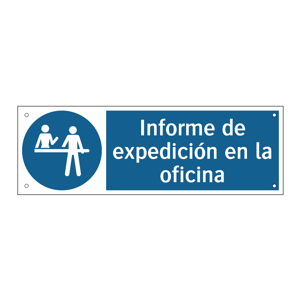 Informe de expedición en la oficina