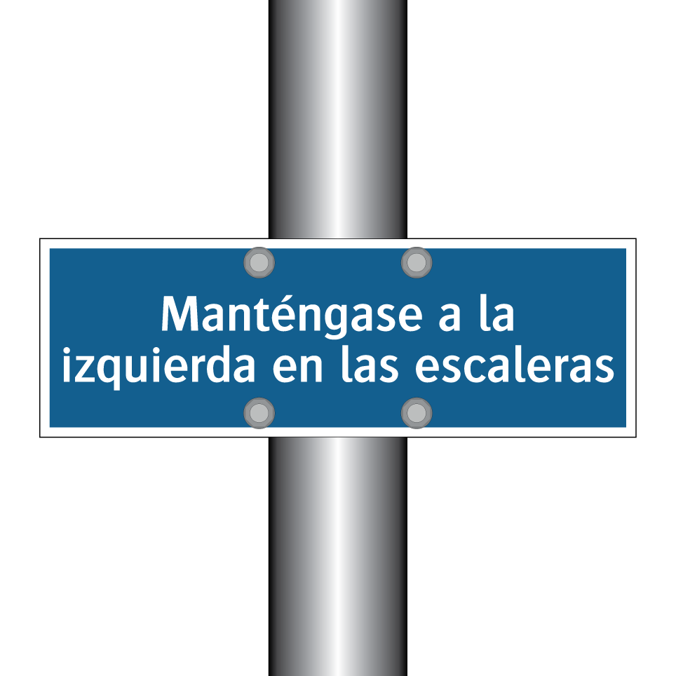 Manténgase a la izquierda en las escaleras