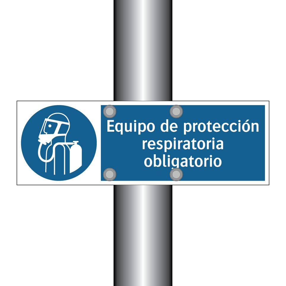 Equipo de protección respiratoria obligatorio